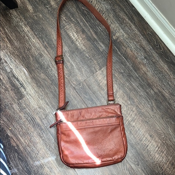 Brown Leather Crossbody Bag - Picture 1 of 8